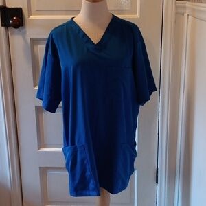 Healing Hands blue nursing scrub shirt 👕